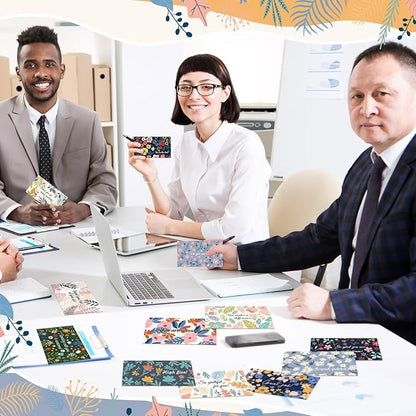Yeaqee 240 Pcs Employee Appreciation Kudos Cards Funny Blank Back Motivational Card Encouragement Thank You Note Recognition Card for Teacher College Affirmation Gift(Floral)