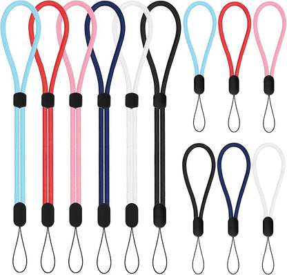 Wrist Strap Lanyard, 12 Pack Adjustable Wristlet Phone Lanyards for Keys, Cell Phone, Camera, USB Flash Drives, Flashlight, Keychain, ID Name Tag Badge(Mix Color)