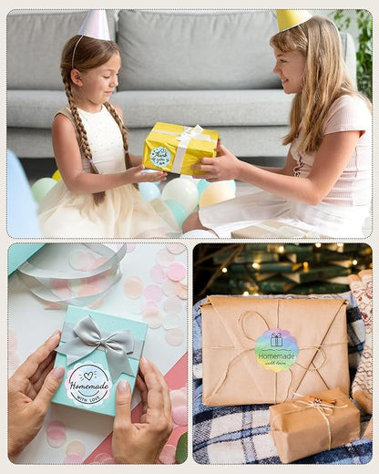 M220 Label, M110 Thermal Labels Round - 1.96"(50MM) Original Print Master Label Compatible with Phomemo M110/M220/M221/M150/M250/M260/M100 Labels Maker, Gradient Circle Sticker for DIY Design, Logo