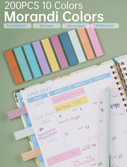 NiArt Bible Highlighters and Pens No Bleed Set of 14-Morandi-Colored Ink Highlighters, Gel Pens, Sticky Notes Set with Transparent Storage Box-Perfect for Bible Study, Note-Taking and Creative Writing