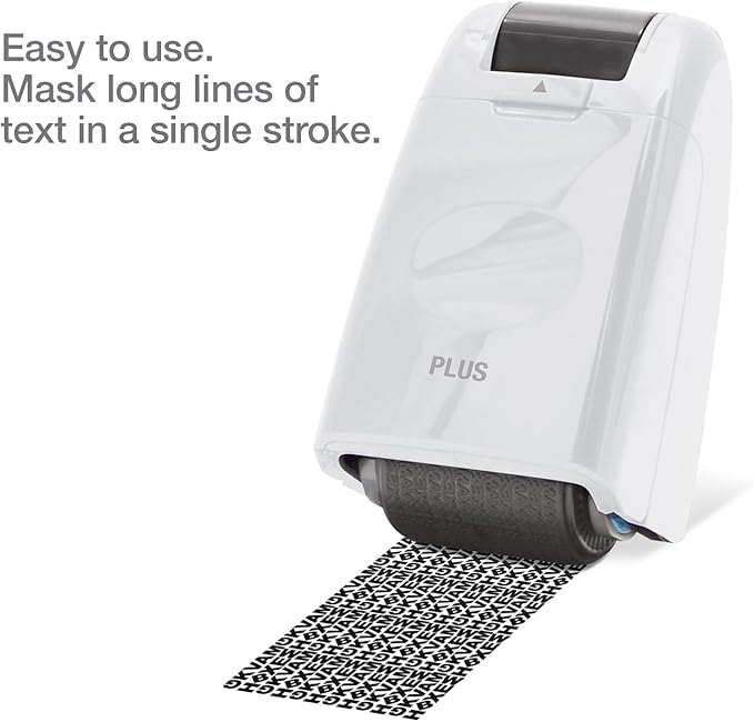 The Original Guard Your ID Identity Protection Security Prevention Stamp Wide Roller (White) IS-500CM