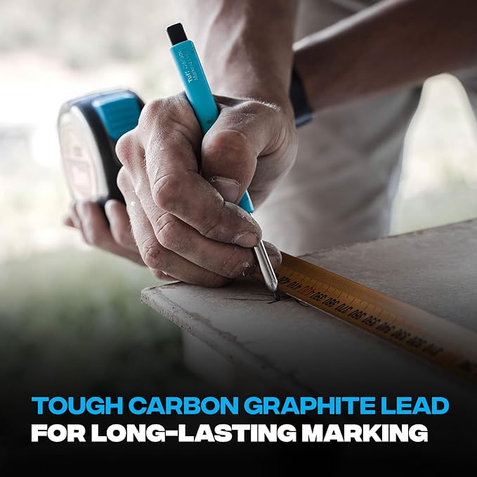 OX Tools ‎Tuff Carbon Marking Pencil Replacement Lead 10-Pack Basic Graphite Lead, 2.88mm lead, OX-P503203