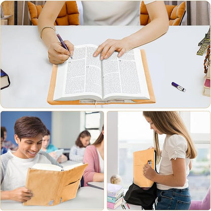 Canvas Book Covers, Washable Book Protector, Book Cover for Paperback Novels, Adjustable Book Cover for Hardcover with Pockets for Pen, Soft Cover Books, Book Lovers Gifts