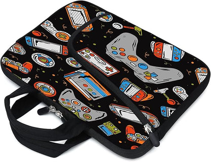 11.6" 12.2 inches Laptop Sleeve Chromebook Case Notebook Sleeve Two Pockets Fit Apple MacBook Air(Games-1)