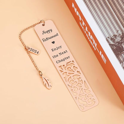 Manager Retirement Gift for Women, Retirement Gifts for Woman, Teacher Retirement Gifts for Women, 2024 Happy Retirement Bookmark Gift for Women Female Teacher Coworker Enjoy The Next Chapter Bookmark