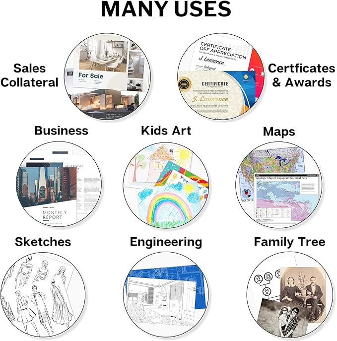 Dunwell 8.5x11 Portfolio Binder (Aqua, Horizontal), Plastic Presentation Book, 24 Pockets Displays 48 Pages of Letter Size Documents, Certificates, Keepsakes, Art Portfolio Folder, Acid-Free Poly