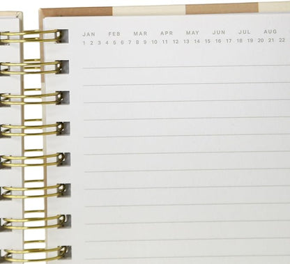 Graphique Snoopy Hardbound Spiral Journal, 160 Ruled Pages Hard Cover Notebook, Diary, Lists, Record Month and Date, Premium Paper, 6” x 8”