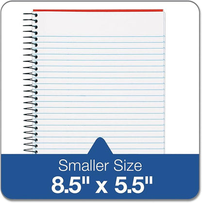 Tops Classified Business Notebook, 5.5 x 8.5-Inch, College Rule, 100 Sheets per Book, Ruby Plastic Cover (73505)