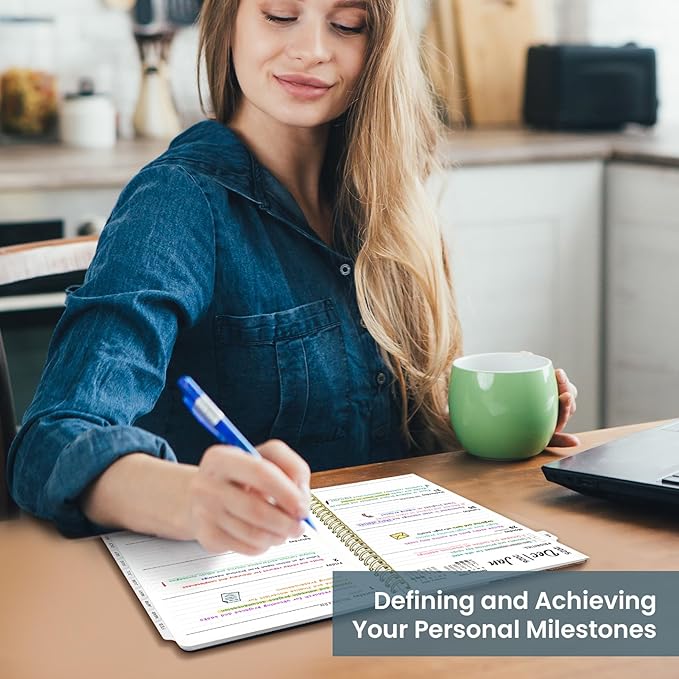 2026 Planner, Weekly and Monthly Planner for Women, January 2026 to December 2026, Pretty Hardcover 2026 Calendar Planner Book with Tabs, Inner Pocket, Spiral Bound, Perfect Office Home School Supplies - 6.3" x 8.5", Vintage Peony