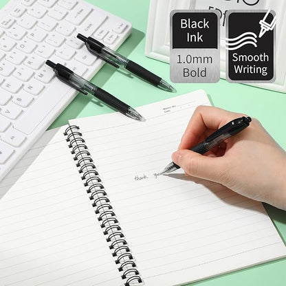 Mini Ballpoint Pens Small Pocket 1.0mm Black Ink Pens Short Pen for Badge Office School Teacher Classroom Student Gifts