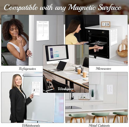 2 Pack Grocery List Magnet Pad for Fridge with Pen Holder, Totally 120 Sheets Magnetic Note Pad for Fridge Full Back Magnet Shopping List, To Do List, Memo Notepads, 4.5x7.5"(Blank Design)