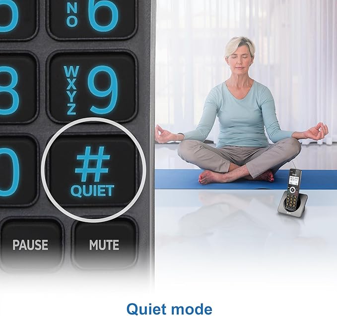 AT&T GL2101-5 DECT 6.0 5-Handset Cordless Home Phone with Call Block, Caller ID, Full-Duplex Handset Speakerphone, 2" White Backlit Display, Lighted Keypad (Graphite & Black)