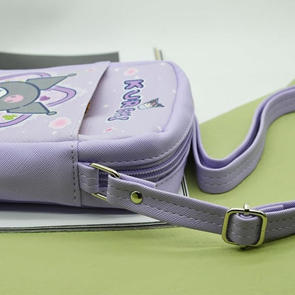 Cute Kumi Crossbody Bag with Adjustable Shoulder Strap and Bracelet Charm, Kawaii Handbag with Zipper, Kumi Wallet Purse Shoulder Bag Coin Pouch Accessories for Women Girls