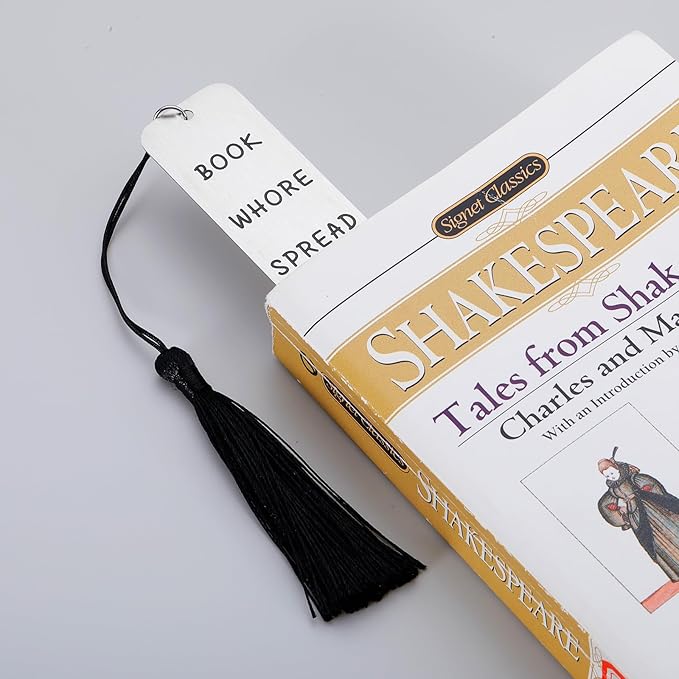 Spicy Bookmarks for Women Book Lovers Bookish Book Marker Gifts with Tassels for Female Friends BFF Her Smutty Book Readers Bookworms Birthday Stocking Stuffers Gifts Reading Present Book Club Gifts