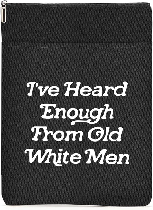 Book Themed Gifts Waterproof Book Sleeve Book Pouch Equality Rights Reading Gifts for Women Readers Friend Book Covers for Paperbacks Book Accessories Book Protector with Zipper and Front Pocket