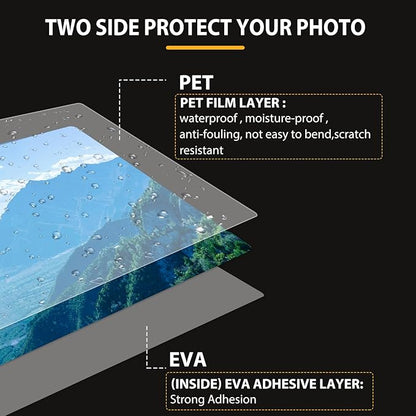 500 Pack Laminating Sheets, Holds 8.5 x 11 Inch Sheets, 3 mil, 9 x 11.5 Inches Thermal Laminating Pouches Lamination Sheet Paper for Laminator, Clear, Letter Size, Office and School Supplies