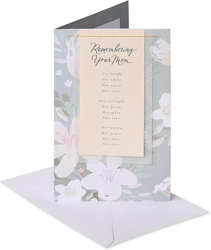 American Greetings Sympathy Card for Loss of Mother (Remembering You Mom)