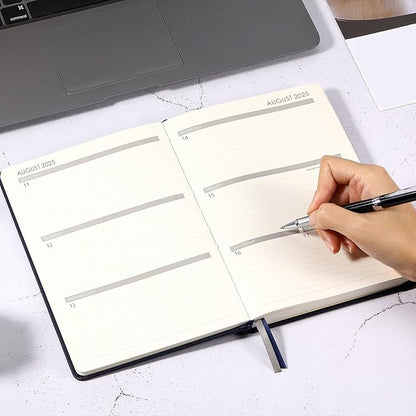 2025 Planner - Planner 2025 Weekly and Monthly with Stickers, 5.7" X 8.2", Jan 2025 - Dec 2025, 2025 Calendar Planner, Pen Holder, Inner Pocket, 44 Notes Pages - Blue