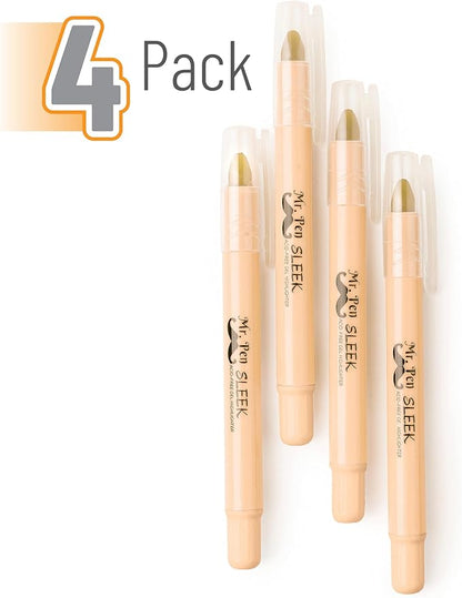 Mr. Pen- Gel Highlighter, 4 Pack, Bible Highlighters No Bleed, No Bleed Highlighters, Bible Highlighter, Bible Markers, Gel Highlighters for Bibles, Highlighter