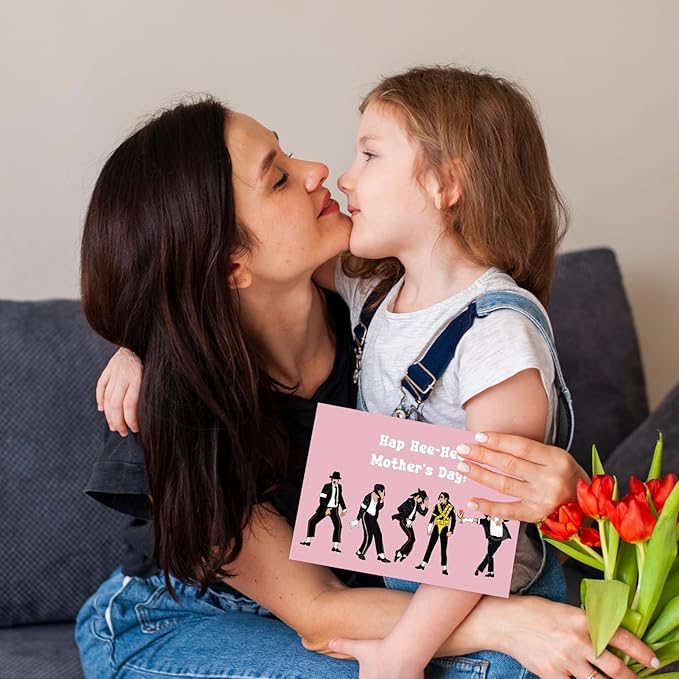 UUEFKTN Happy Mothers Day Card, Mothers Day Gift for Mom Grandma, Music Gift Merch Funny Mothers day Card from Son Daughter, Hap -Hee Hee Mothers Day