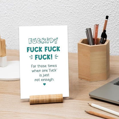 Fuck Cancer Card - Funny Cancer Encouragement & Rude Sympathy Card for Friend Fighting Illness