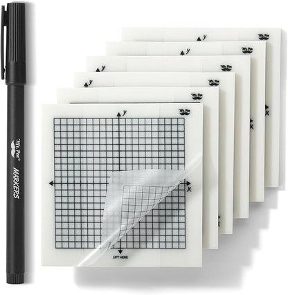 Mr. Pen- Transparent Graph Paper Sticky Notes, 300 Sheets, 3x3 Inch, Graph Sticky Notes, Math Graph Paper, Graphing Sticky Notes, Grid Sticky Notes, Grid Notepad, Mini Graph Paper