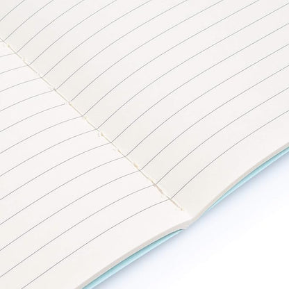 Simply Genius A5 Notebooks for Work, Travel, Business, School & More - College Ruled Notebook - Softcover Journals for Women & Men - Lined Note Books with 92 pages, 5.5" x 8.3" (Light Blue, 6 pack)