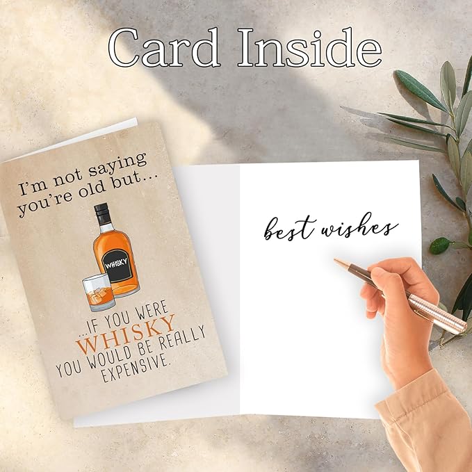 Funny Birthday Cards for Men, Gifts for 40th 50th 60th 70th 80th Mens Birthday Ideas, Dad Bday Cards, Gifts for Him