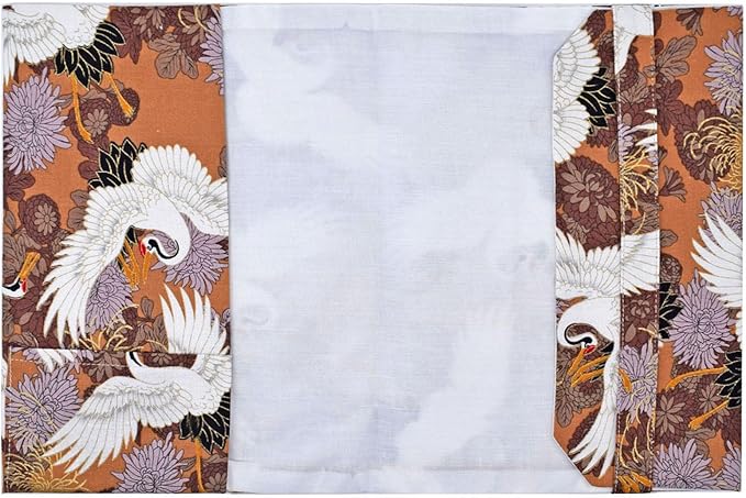 BLBMH Book Covers for Paperbacks Book Cover Fit for 5.5x8.2 inch Adjustable Book Sleeve Cover for A5 Books Softcover Protector for Notebook Planner -Crane