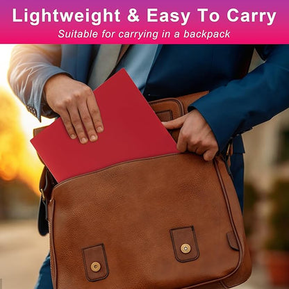 Plastic Folders with Pockets (7 Pack, Assorted Colors), Durable Heavy Duty File Folders with Business Card Slot, 2-Pocket Folder for Schoolwork & Office,Letter Size…