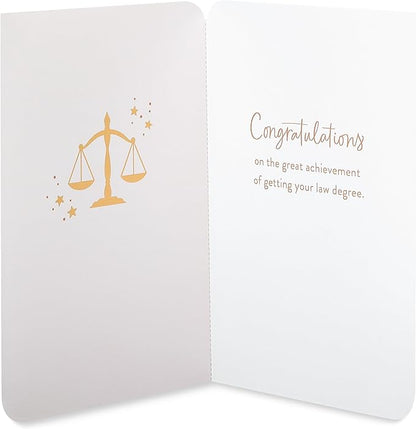 American Greetings Law School Graduation Card (Great Achievement)
