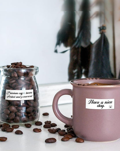 iEager Label Maker Tape, 15mm x 6m, White Continue Sticker Thermal Paper, Household Storage Labels for D30 Label Maker, Self-Adhesive Label Tape, Set of 3