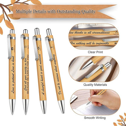 10 Christian Bible Notebooks with 10 Pens, Spiral Journal Bulk Prayer Notes Christian Religious Gifts for Family Friends Colleagues