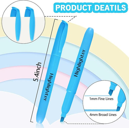 Highlighters, Chisel Tip Dry-Quickly Highlighter Markers, 108 Count-6 Assorted Colors Highlighters Bulk Pack for Adult Kids, Office Classroom Must Have, School Supplies for Teachers