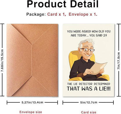 Funny Birthday Card For Men, Rude Card For Friend, Birthday Gifts For Husband, Men, Boyfriend, Him, Funny Gift, Dad Birthday Card, Grandfather Birthday Card