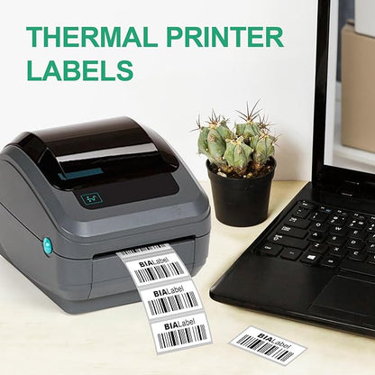12 Rolls 2" X 1" Thermal Labels, 1300/Roll - Direct Thermal Labels Compatible with Zebra & Rollo Printers