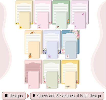 Mr. Pen- Stationery Writing Paper with Envelopes, 60 Letter Writing Paper with 30 Envelopes, Cute Stationary Set for Writing Letters, Stationary Paper, Writing Paper Stationary, Letter Set