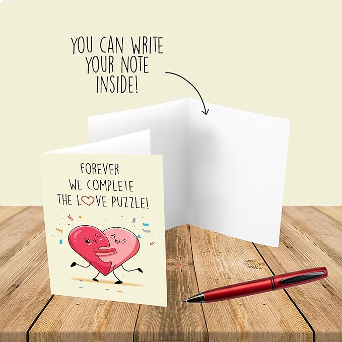 Cheerin Romantic Anniversary Cards for Him and Her - Cute Anniversary Card for Girlfriend and Boyfriend - Funny Birthday Card for Husband and Wife
