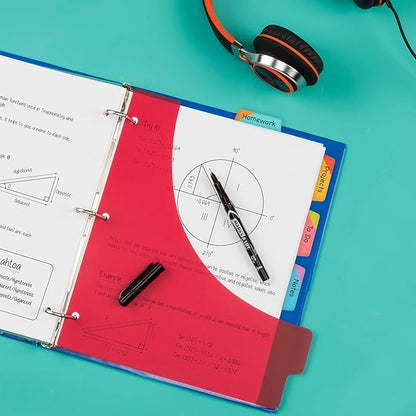 Avery Ultra Tabs Bundle, Student and School Subject Tabs, 2.5" x 1" Margin Tabs, 2-Side Printed, 48 Sticky Tabs (74903)