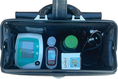 RA Bock Fine Leather Doctor Bag - Medium - Black