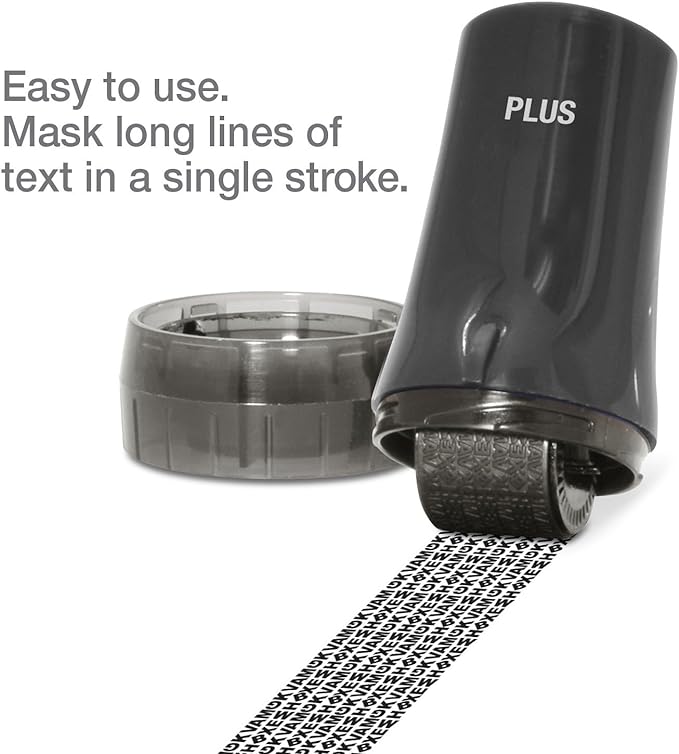 Guard Your ID Advanced 2.0 Rollers Identity for Theft Address Eraser and Security Prevention (Regular 3-Pack, Black)