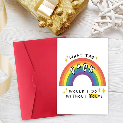 Funny Thank You Card for Best Friend, Friendship Card, Happy Thank You Card for Coworker Appreciation Card for Boss Teacher Friend Doctor