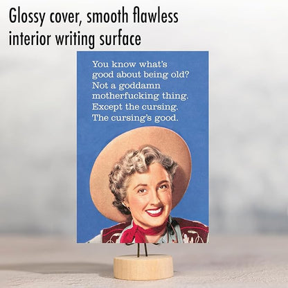 NobleWorks - 1 Funny Vintage Birthday Card - Hilarious Retro Greeting, Grown-Up Humor for Happy Birthdays - Cursing is Good C9365BDG