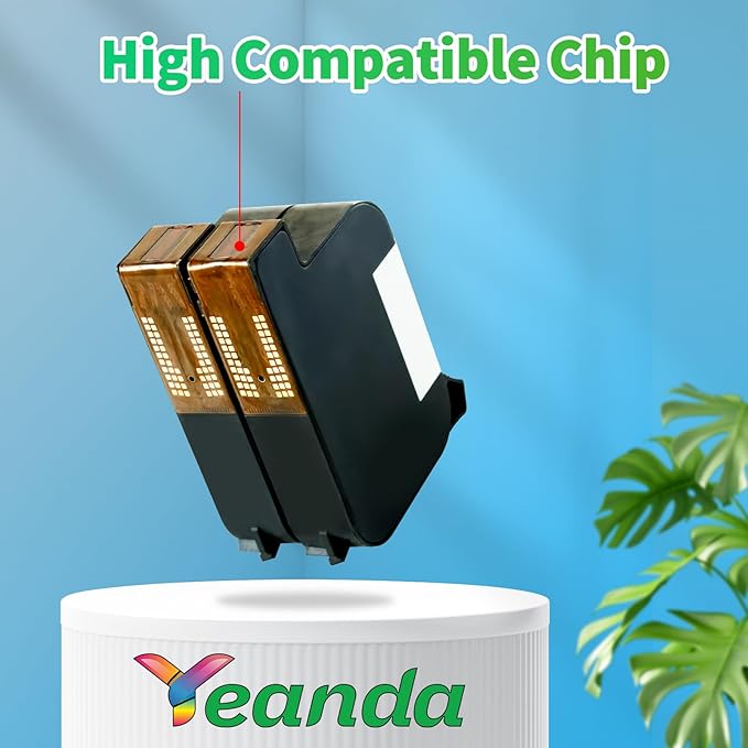 for HP 45 Ink Cartridge Black 51645A 51645 Ink Cartridge Black for Color Copier 180 PhotoSmart 1000 1115 1215 P1000xi Deskjet 820Cse 830 850 870 890 930 950 Printer (Black 2Pack)