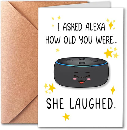 Funny Birthday Card for Old Men or Old Women, Suitable for Him And Her, Unique Birthday Gift for Dad, Mom, Husband, Wife, Grandpa, Grandma, Brother, Sister, Friends And Family.