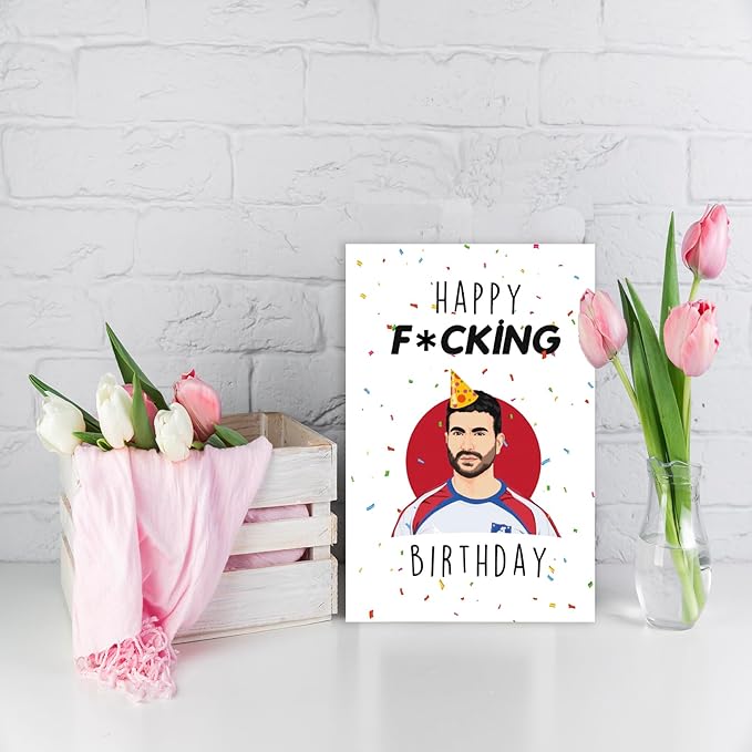 Humorous Roy Kent Birthday Card for Him Her, Rude Ted Lasso TV Show for TV Fans, Special Bday Card Gifts with Envelope