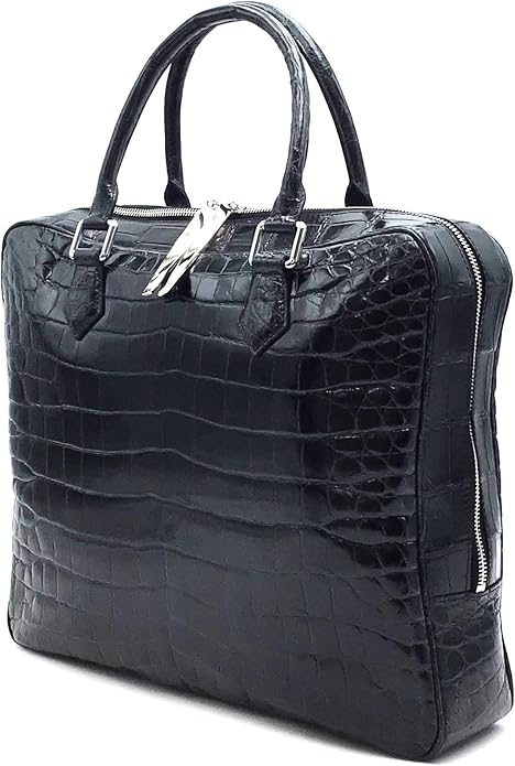 Masami Handmade Genuine Crocodile Leather Business Bag, Briefcase, Japanese brand, Leather bag