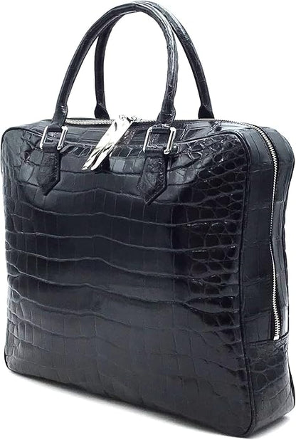Masami Handmade Genuine Crocodile Leather Business Bag, Briefcase, Japanese brand, Leather bag