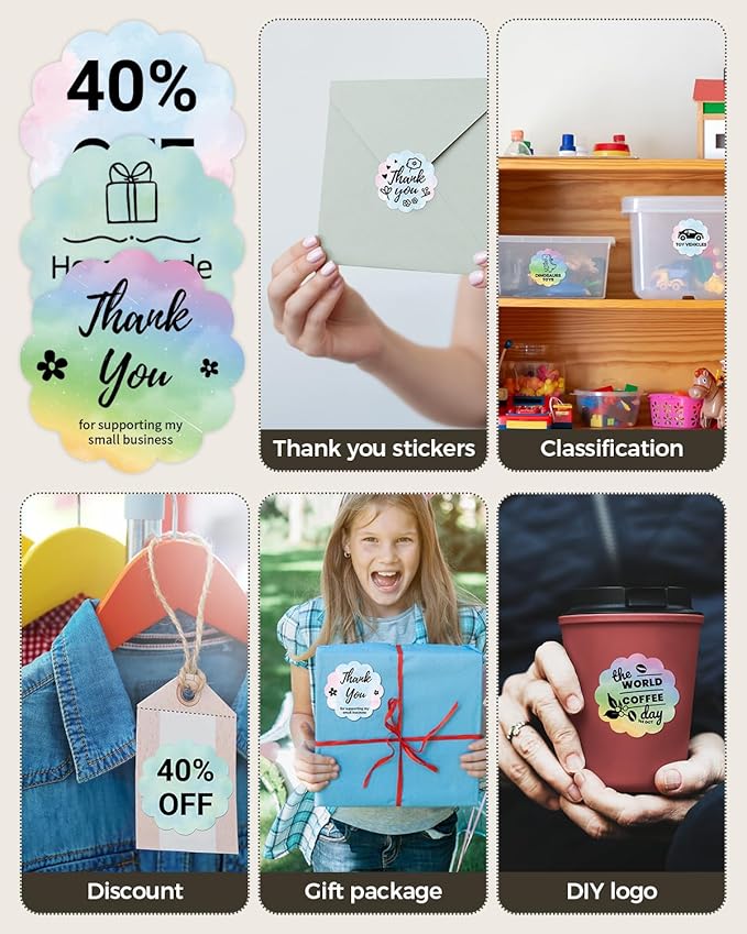 M220 Label, M110 Thermal Labels Round - 1.96"(50MM) Original Print Master Label Compatible with Phomemo M110/M220/M221/M150/M250/M260/M100 Labels Maker, Gradient Circle Sticker for DIY Design, Logo