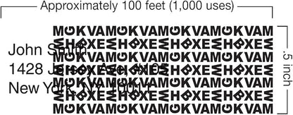 Identity Theft Prevention Security Stamp Wide Roller Security Stamp Kits (Blue)